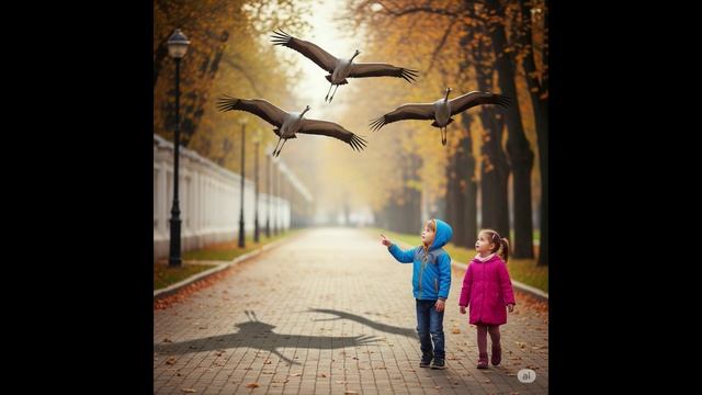 Журавли над нами