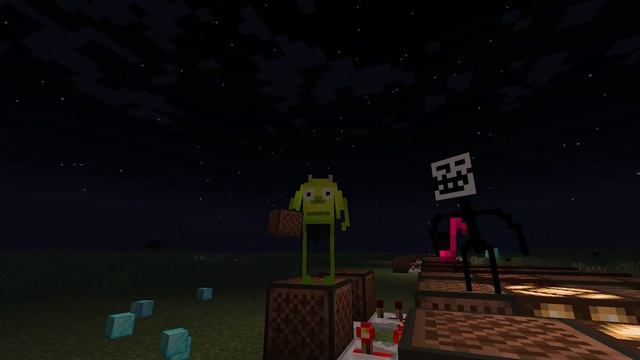 Биба и Боба танцуют под Seven Nation's Army в Майнкрафте! [Minecraft Noteblock]