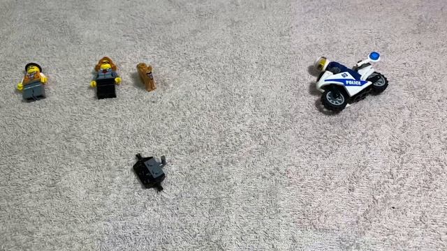 Сборка квадроцикла и полицейского мотоцикла из LEGO CITY (1 часть) 60139