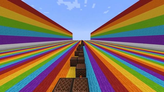 Музыка Nyan Cat в Майнкрафте [Minecraft Noteblock] #minecraft #nyancat #нянкэт #майнкрафт #радуга