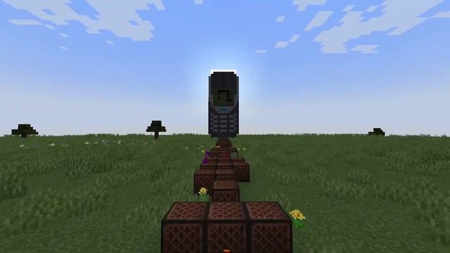 Рингтон Nokia 3310 на нотных блоках в Майнкрафт