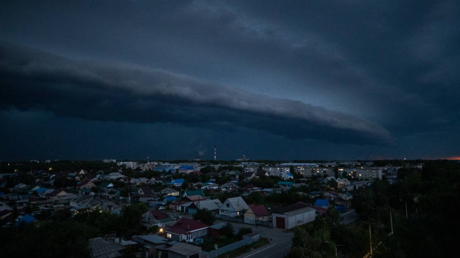 Ночная сильная гроза 30 июля 2025