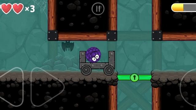 Проходим уровни в Red Boll 4 ( подземные ходы ) 7 уровней