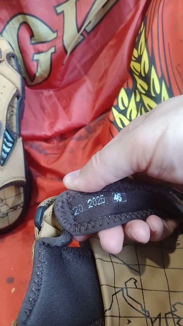 Сандали мужские жёлтый цвет 46 размер коровья кожа обзор товара