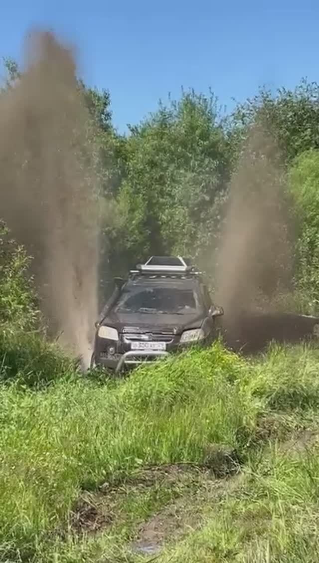 Chevrolet Captiva *Шевроле Каптива на лебедке*