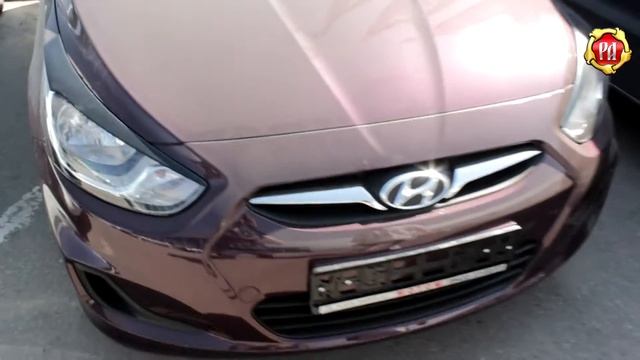 Накладки на фары (реснички) Hyundai Solaris (www.russ-artel.ru)