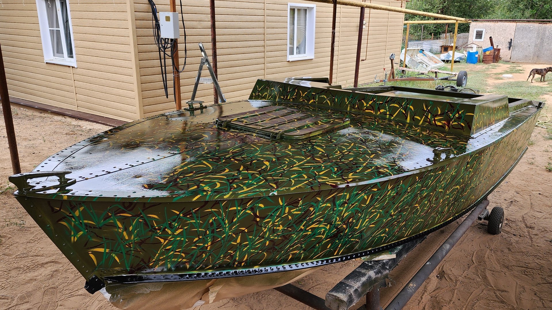 Прогресс 2м покраска в камыш