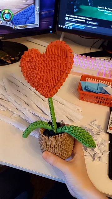#3dorigami #origami #модульноеоригами #любовь #мило