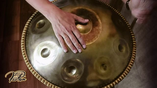 KurPan | Handpan C Pygmy 9 | C / G G# C D# F G G# C | латунированный