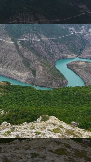 Сулакский каньон с высоты