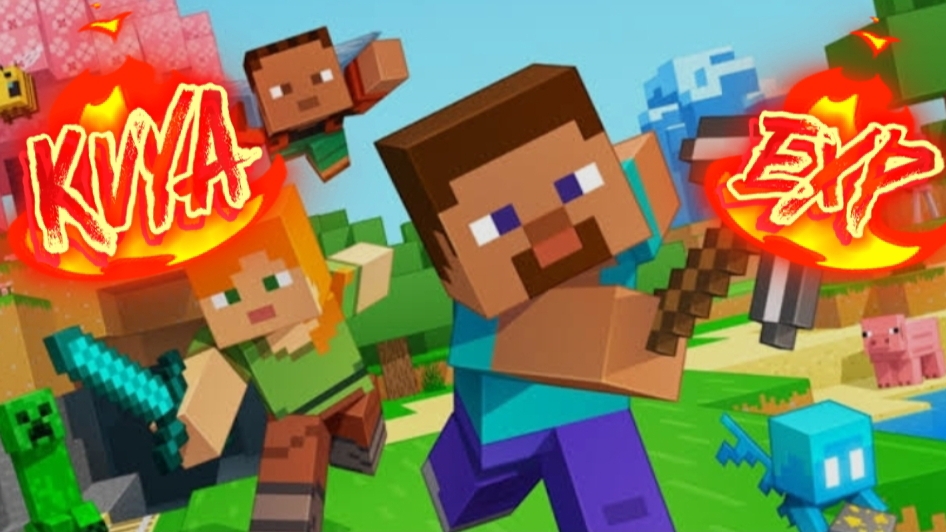 ⚡ПРЫЖКИ С ВЫСОТЫ В МАЙНКРАФТЕ!!!⚡///KVYA EXP