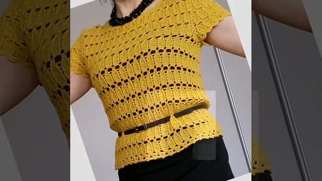 Stylish openwork knitted sweater, Стильная вязаная ажурная кофта