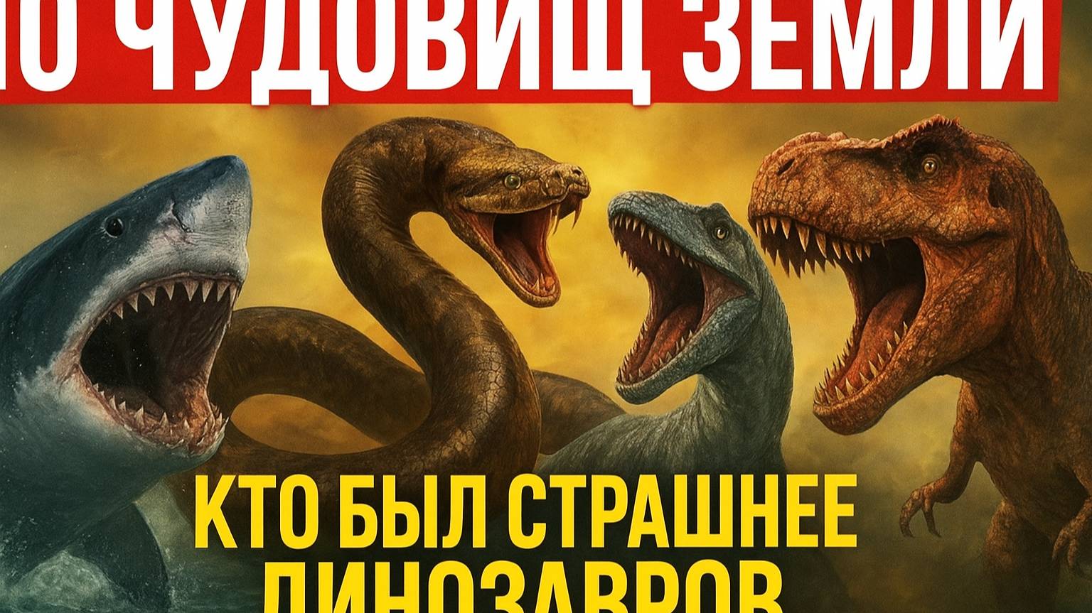 10 Чудовищ Земли Кто Был Страшнее Динозавров
