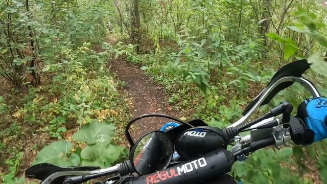 Эндуро трасса! Синие ленты!