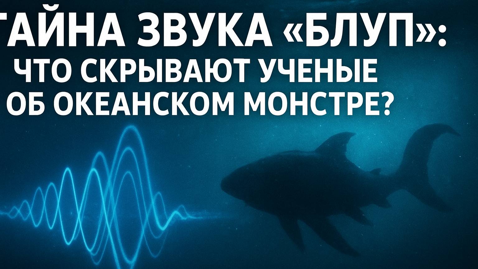 Тайна звука 'Блуп' что скрывают ученые об океанском монстре
