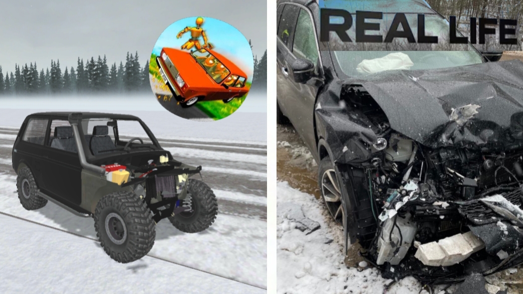 Аварии на реальных событиях в ВАЗ Краш тест симулятор 2 #40