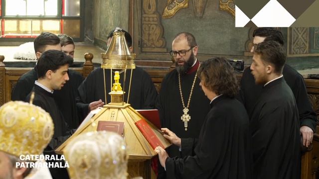 Slujba învierii Domnului nostru lisus Hristos de la Catedrala Patriarhală din București.