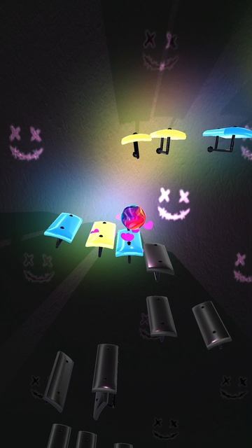 падает шарик под музыку