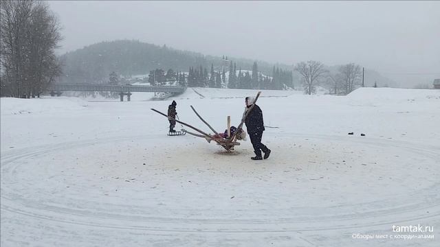 Веселая карусель на льду своими руками