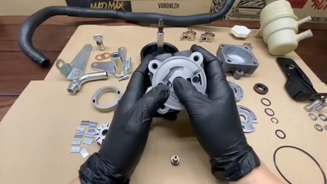 Подшипник, втулка, сальник - Устройство насоса ГУР - ремонт насоса ГУР Mitsubishi, Ford, Volvo