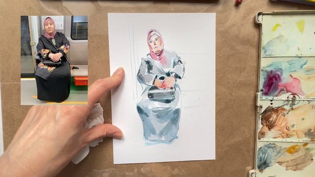 Пассажирка в метро