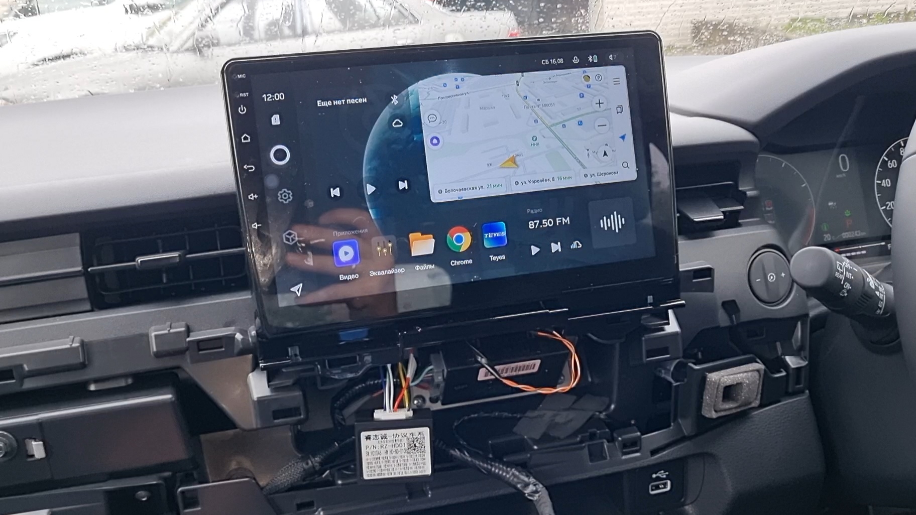 HONDA VEZEL 2025г. подключение магнитоллы ANDROID и CANBAS RAIZE+ штатная камера