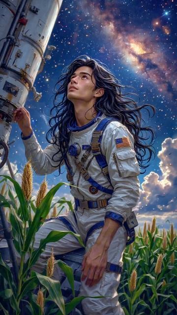 #космос #астронавт #арт #нейросеть #нейросетьрисует #aiart #творчество #исскуство #красиво