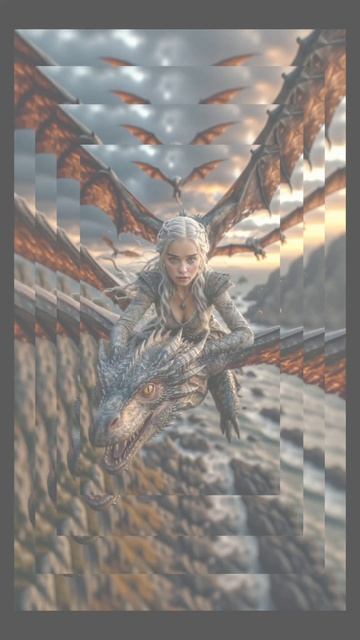 #дайнерис #дракон #арт #нейросеть #aiart #art #фэнтези #творчество #творю #нейросетьрисует