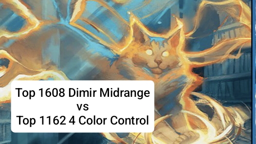 Top 1608 Dimir Midrange Vs Top 1162 4 Color Control | Standard | Mythic Rank | MTG Arena