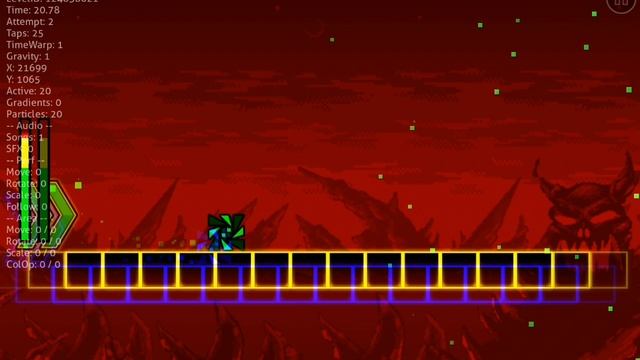 Я показал свой уровень в Geometry Dash