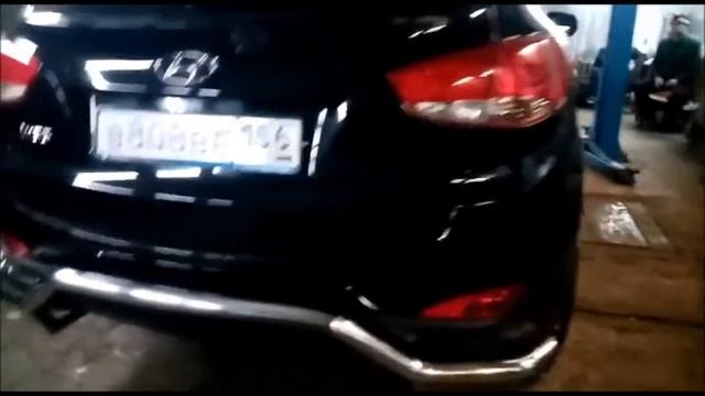 Защита бамперов и порогов  на  HYUNDAI IX35  #hyundai #IX35