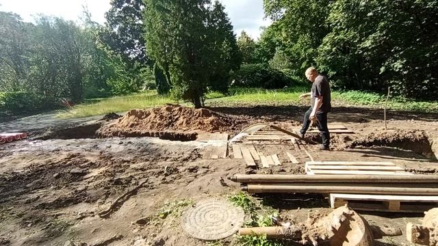 ГНБ Парк Сокольники, продувка плети