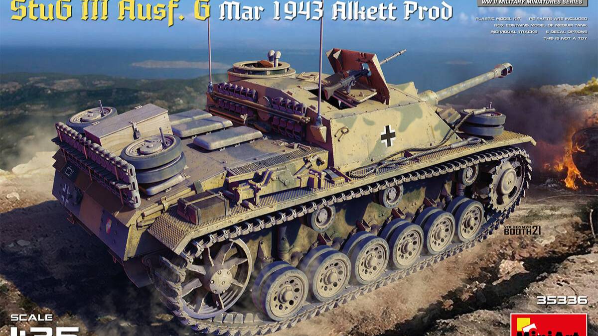 Распаковка MiniArt 1/35 35336 Stug III Ausf. G Mar 1943 Alkett Prod