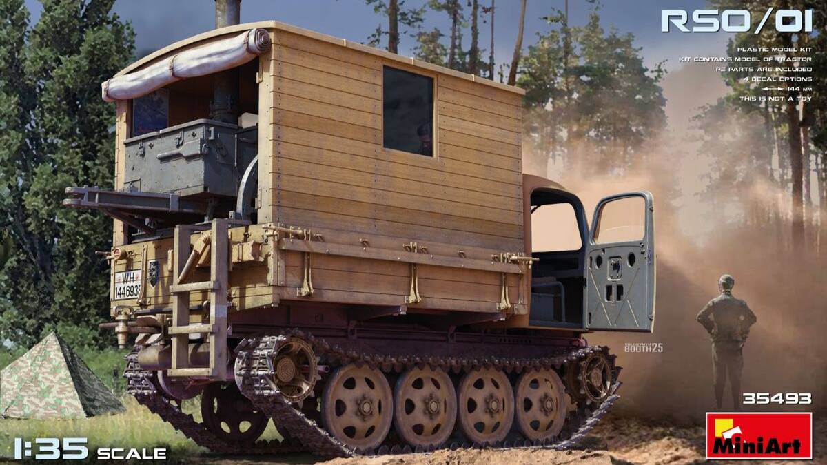 Распаковка MiniArt 1/35 35493 Feldkuche Auf RSO/01