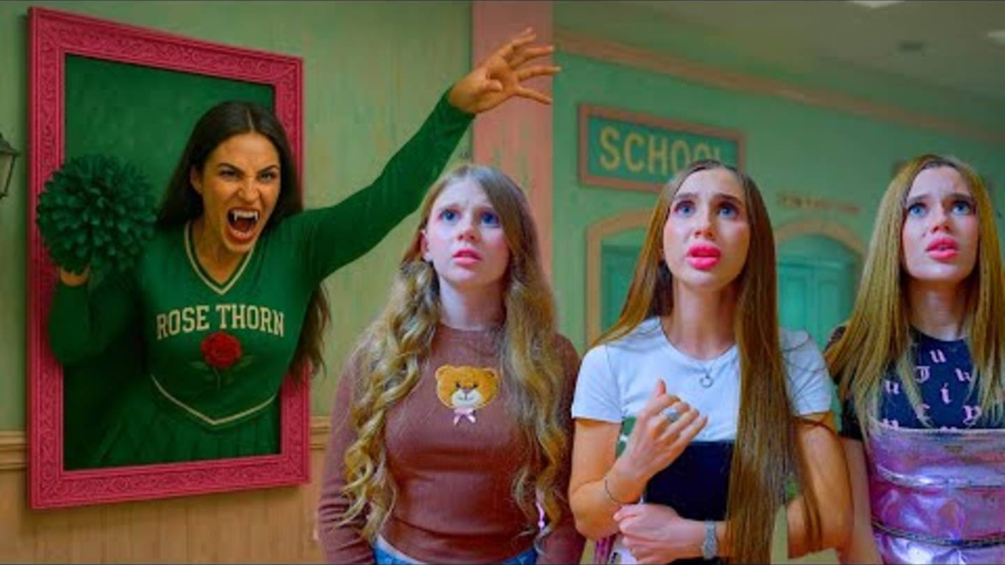 УЧЕНИКИ ПРИЗРАКИ!! ВАМПИРША ИЗ КАРТИНЫ - ОНА ХОТЕЛА УКУСИТЬ НАС!!