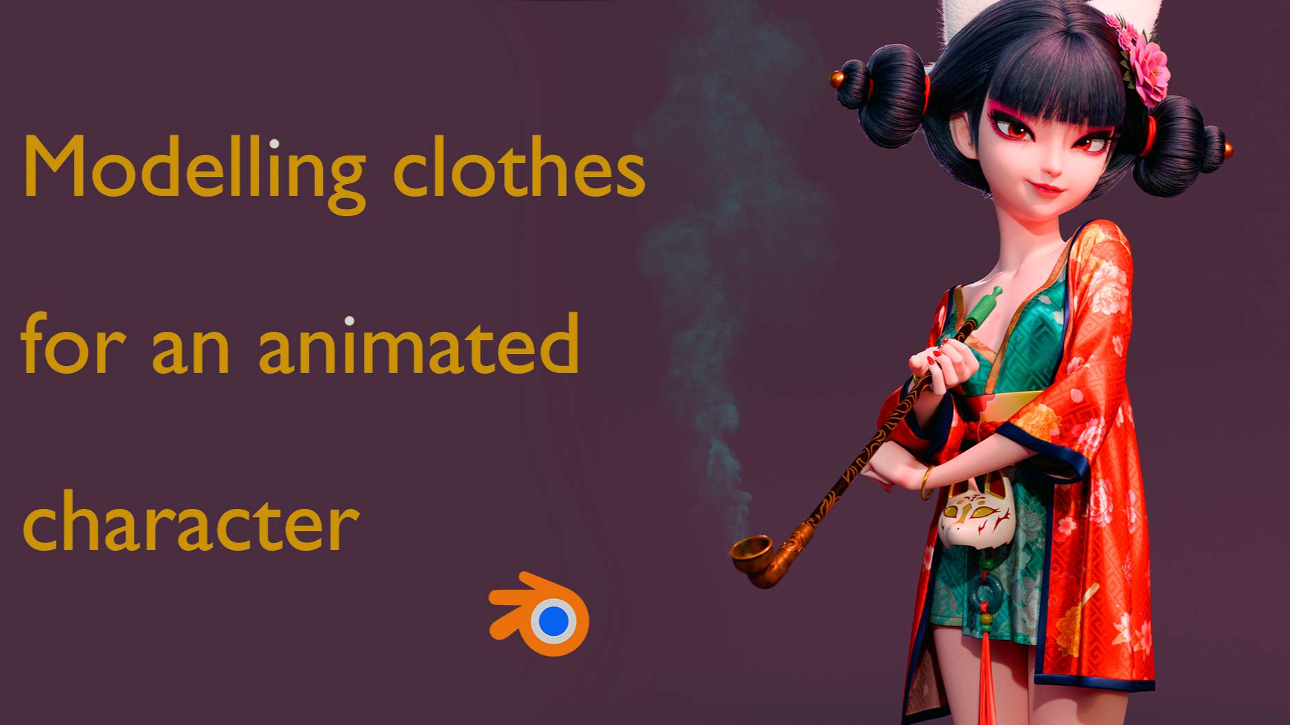 Как смоделировать одежду для анимационного персонажа в Blender.