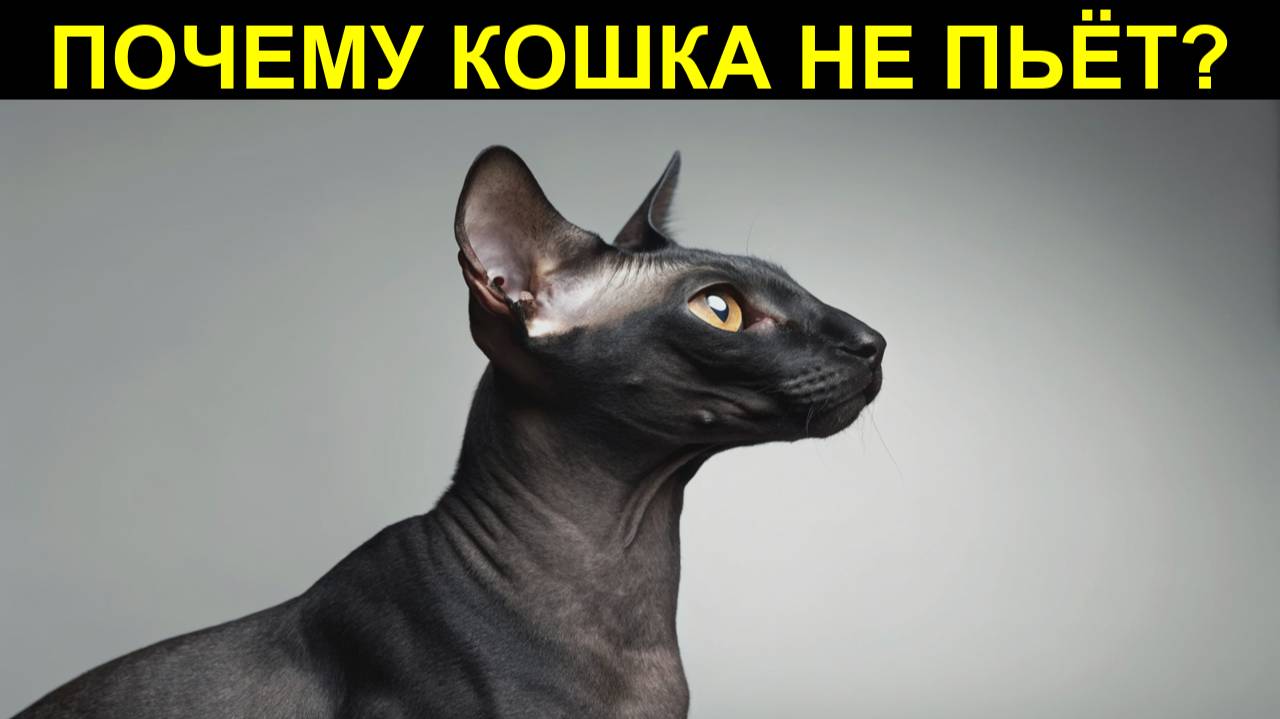 🐾 5 ПРИЧИН, ПО КОТОРЫМ КОШКА НЕ ПЬЁТ ВОДУ