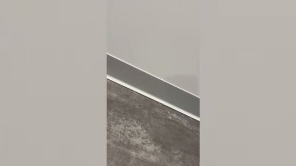 Плинтус алюминиевый Волшебная палочка 40 мм 3,0 м Серебро матовое