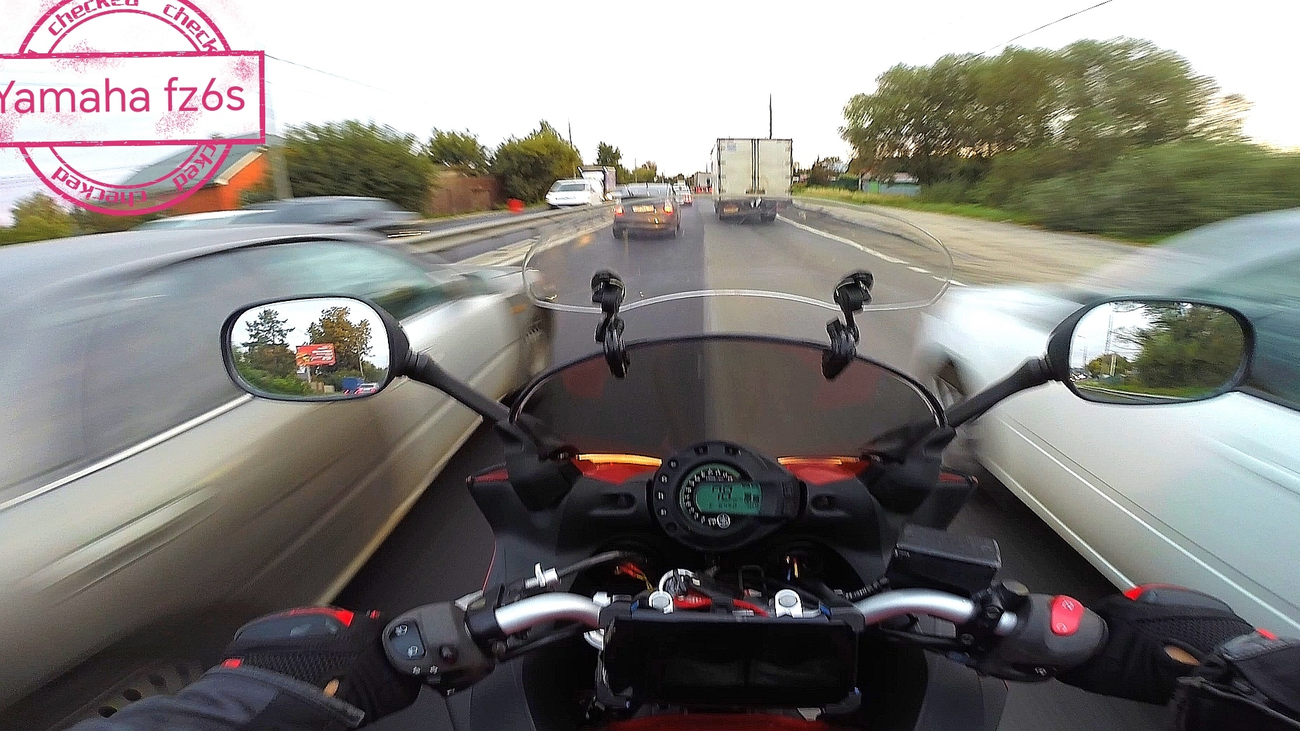 Yamaha Fz6s прострел по трассе динамика в потоке  #yamaha Fz#suzuki#kawasaki#yamaha#bmw#ktm#honda#