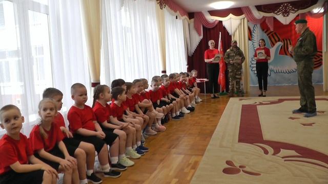 Прием отряда детского сада 17 в ряды Юных друзей Стражей Отечества, 10.04.2025