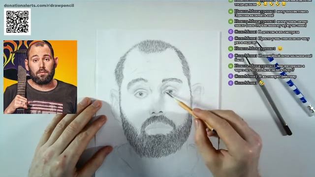 Как нарисовать Семена Слепакова / I Draw Semyon Slepakov  (Live) ✏✏