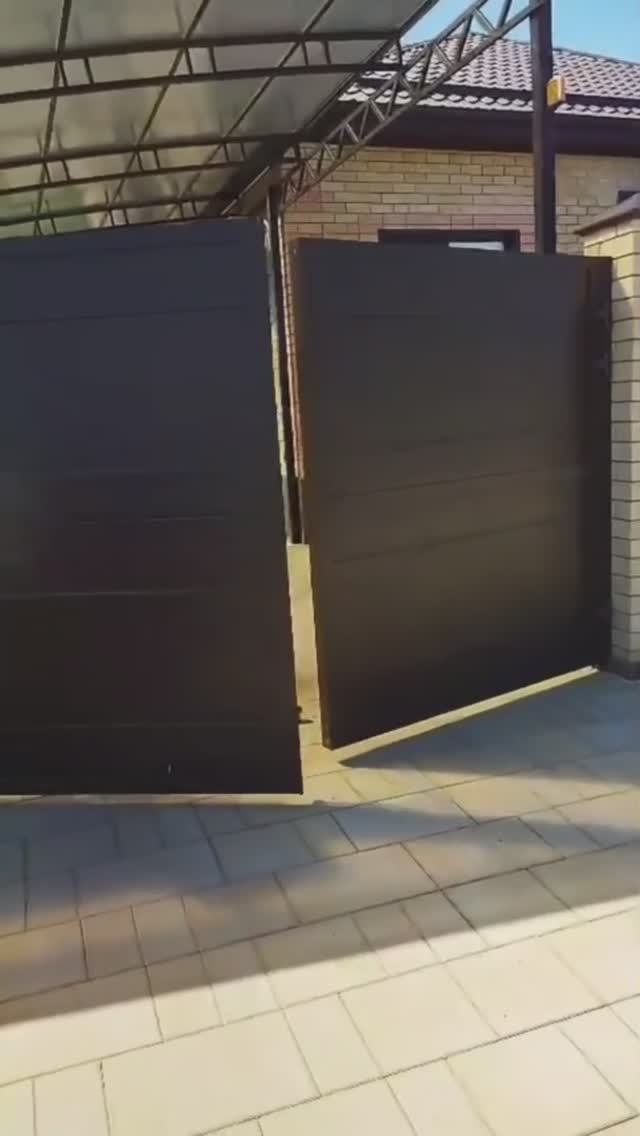 Выполненный объект. Распашные ворота от компании Vorota2000