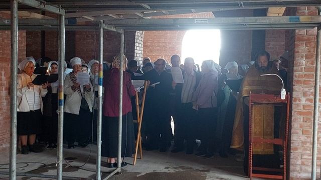 Слава Богу за всё! Акафист в строящемся Троицком храме в день церковного новолетия 14.09.2025 г.