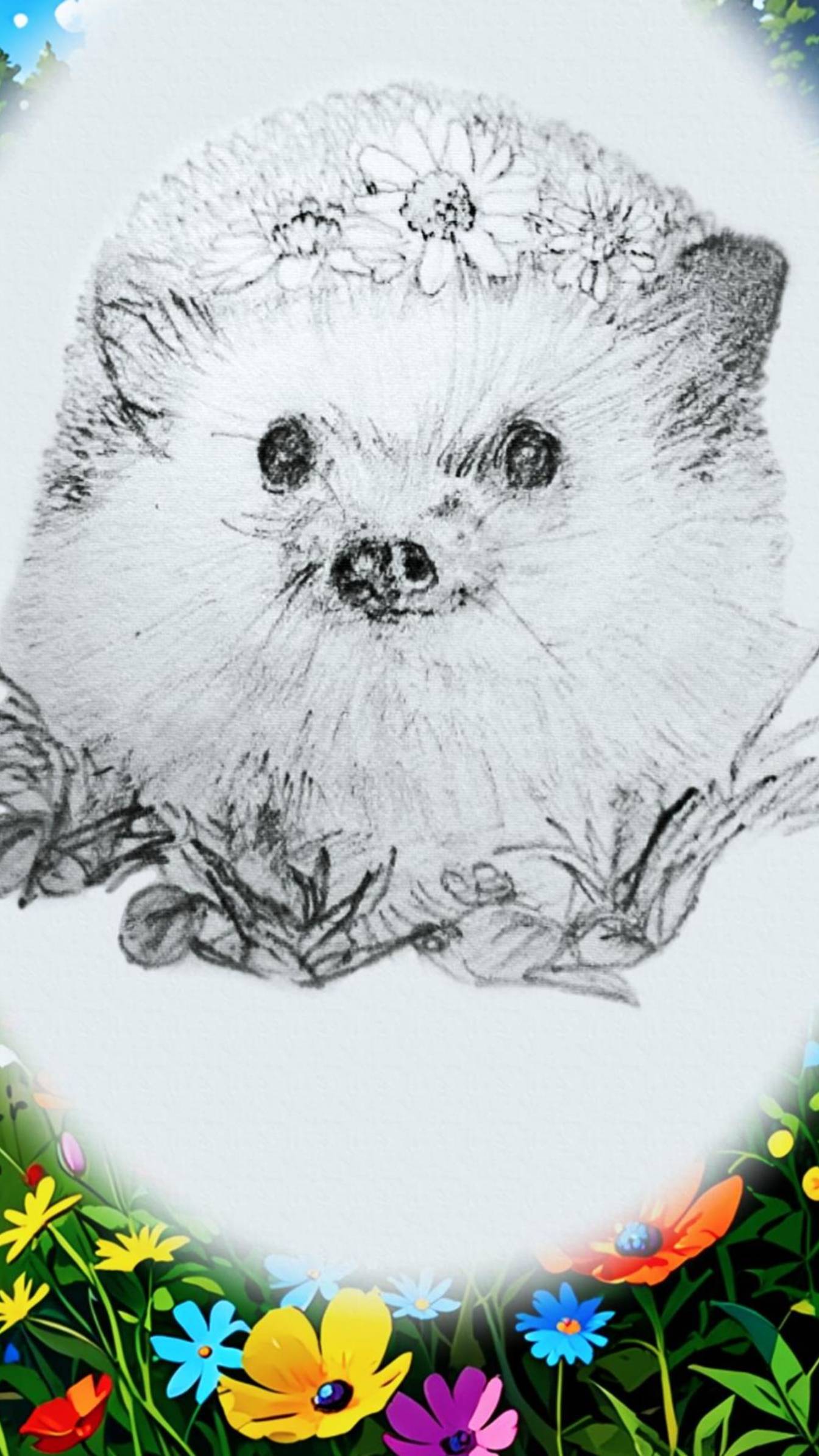 Идеи для творчества: простая штриховка - милейший персонаж  #скетч #шортс  #shortsvideo #fyp