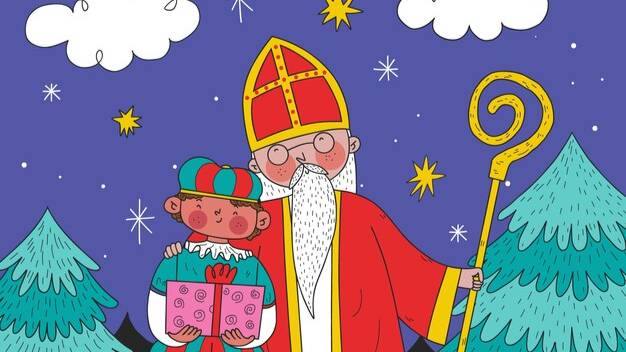 Рисуем иллюстрацию ко Дню Святого Николая.  гуашь. Saint Nicholas Draw An Illustration Gouache