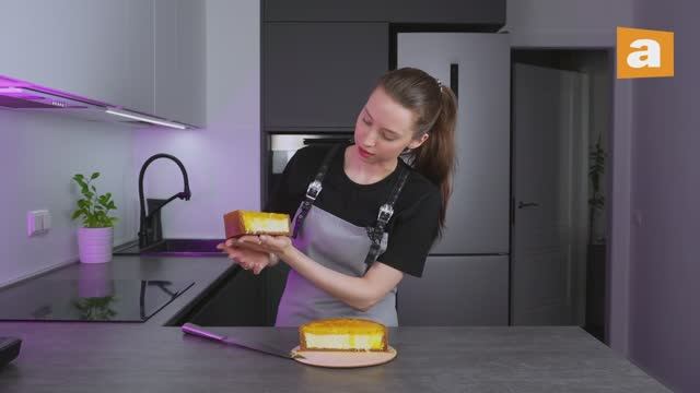 Кондитератье. Чизкейк с апельсиновым слоем