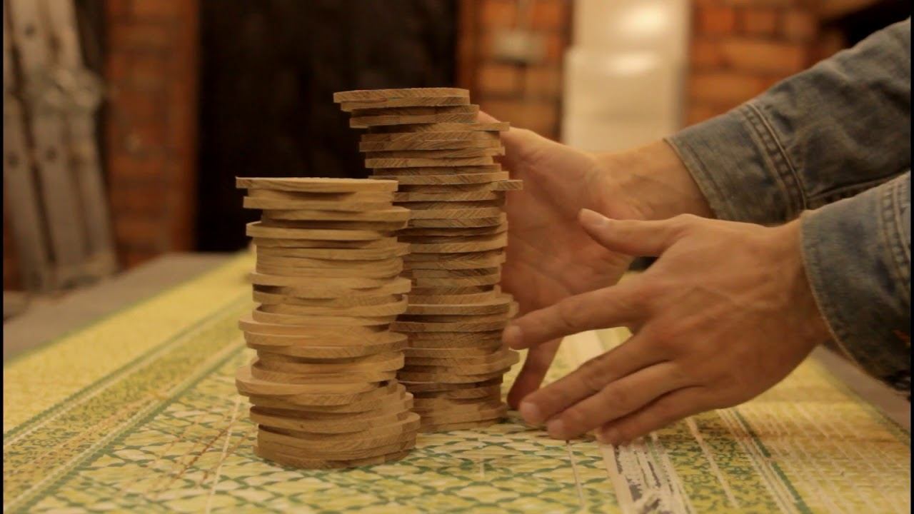 подставка под кружку дуб