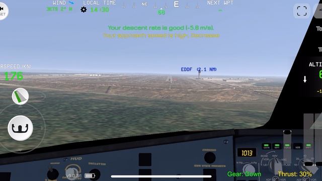 Посадка самолета а 321 Neo Delta Airlines