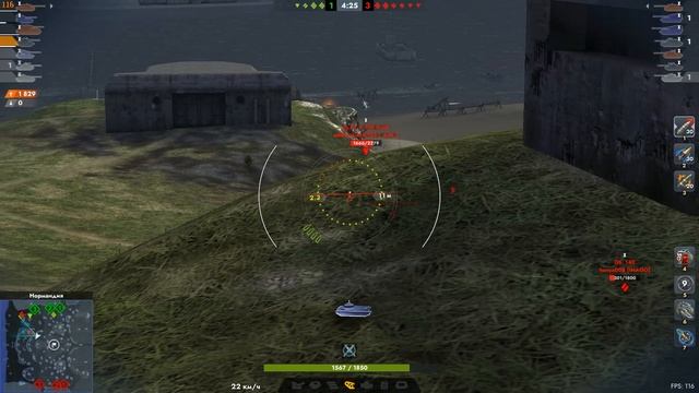 Бой на МБ-64 Галилей Wot Blitz