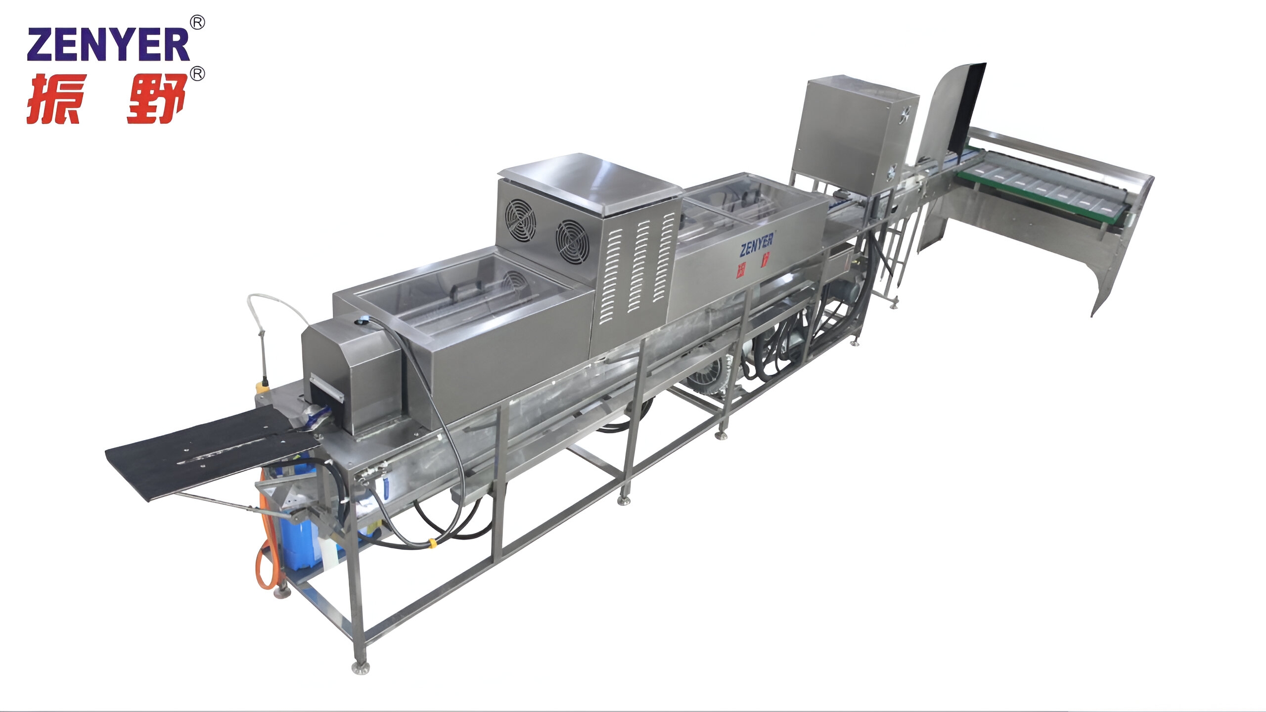 Zenyer 300A Egg Processing Line Egg Washing Grading Machine 3000 Eggs Per Hour